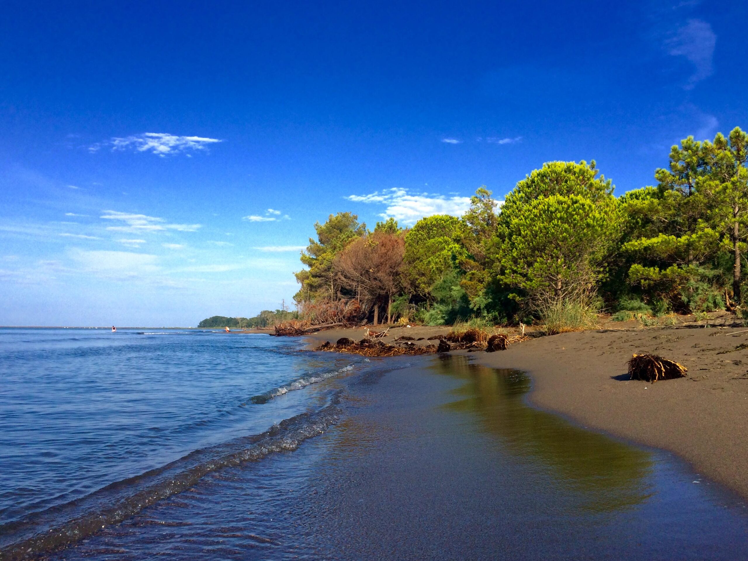 Velipoje Beach — wide sandy northern shore near Shkodra and Montenegro